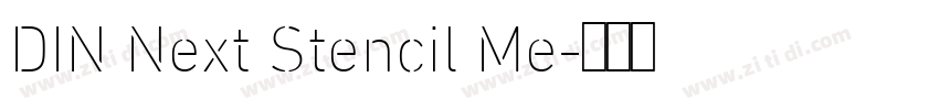 DIN Next Stencil Me字体转换